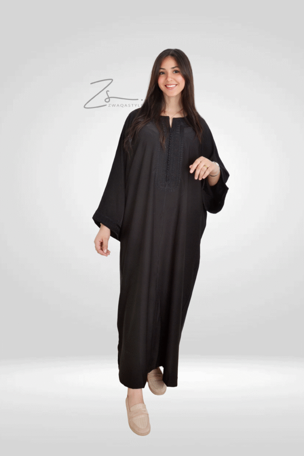 Jellaba Noire – ZwaqaStyle